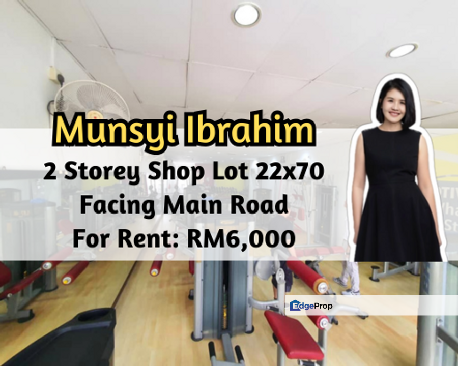 Taman Munsyi Ibrahim, Johor Bahru, Johor, 2 Storey Shop Lot 22x70, Facing Main Road, Johor, Johor Bahru