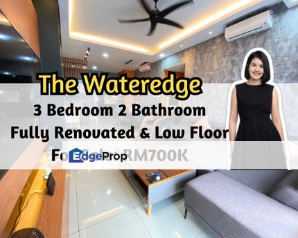 Wateredge Residences, Masai, Johor, The Wateredge Apartment, Fully Renovated, 3 Bed 2 Bath, Low Floor, Johor, Masai