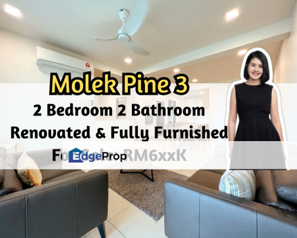 Molek Pine 3, Johor Bahru, Johor, Renovated, Fully Furnished, Good Condition, 2 Bed 2 Bath, Johor, Johor Bahru
