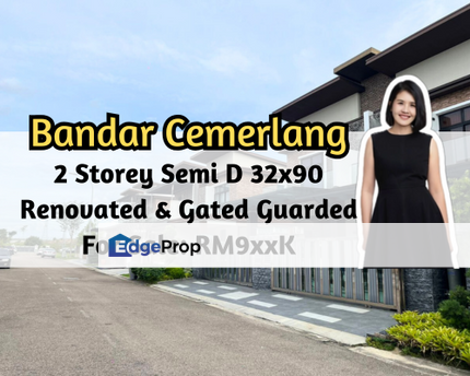 Bandar Cemerlang, Ulu Tiram, Johor, 2 Storey Semi D 32x90, Renovated, Gated Guarded, Johor, Ulu Tiram