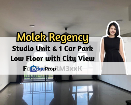 Molek Regency, Johor Bahru, Johor, Studio Unit, Low Floor with City View, 1 Parking Lot, Johor, Johor Bahru