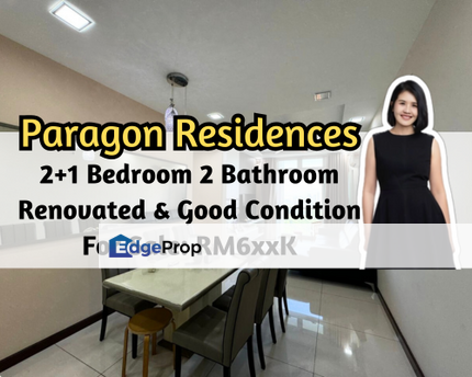 Paragon Residences, Johor Bahru, Johor, Renovated, Good Condition, 2 plus 1 Bedroom, Johor, Johor Bahru