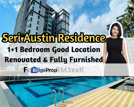 Seri Austin Luxury Apartment, Fully Furnished, Renovated, 24 Hrs Gated Guarded, Good Location, Johor, Johor Bahru