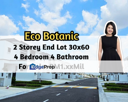 The Borough @ Eco Botanic 2, Iskandar Puteri, Johor, 2 Storey House 30x60, End Lot, 4 Bedroom 4 Bathroom, Johor, 