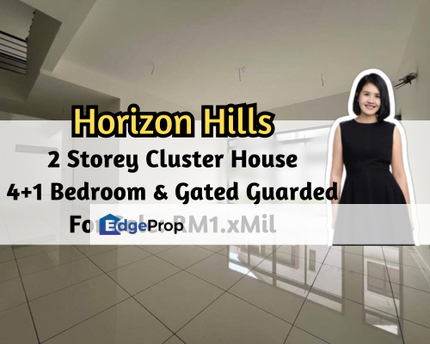 Horizon Hills The Green, Iskandar Puteri, Johor, 2 Storey Cluster House, Gated Guarded, 4 plus 1 Bedroom, Johor, 