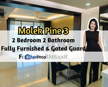 Molek Pine 3, Johor Bahru, Johor, Fully Furnished, 2 Bedroom, 2 Car Park, Gated Guarded, Johor, Johor Bahru