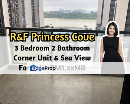 R&F Princess Cove, Johor Bahru, Johor, Corner Unit, Sea View, Mid Floor, 3 Bedroom 2 Bathroom, Johor, Johor Bahru