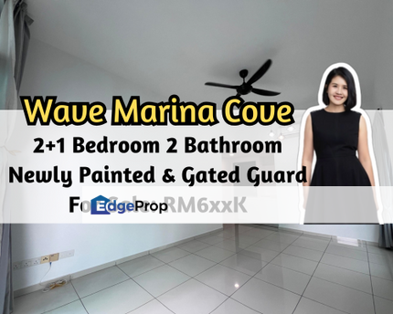 Wave @ Marina Cove, Johor Bahru, Johor, 2 plus 1 Bedroom, Newly Painted, Gated Guarded, Johor, Johor Bahru