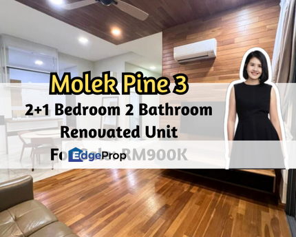 Molek Pine 3, Johor Bahru, Johor, 2 plus 1 Bedroom 2 Bathroom, Renovated Unit, Tenanted, Johor, Johor Bahru