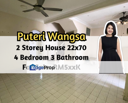 Taman Puteri Wangsa, Ulu Tiram, Johor, 2 Storey House 22x70, 4 Bedroom 3 Bathroom, Johor, Ulu Tiram