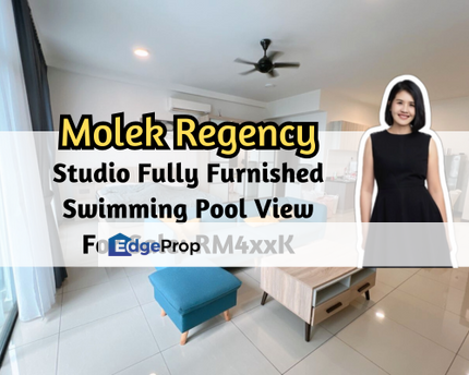 Molek Regency, Johor Bahru, Johor, Studio, Swimming Pool View, Fully Furnish, Gated Guard, Johor, Johor Bahru