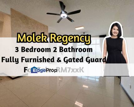 Molek Regency, Johor Bahru, Johor, 3 Bedroom, City View, Fully Furnished, 24 Hours Gated Guarded, Johor, Johor Bahru