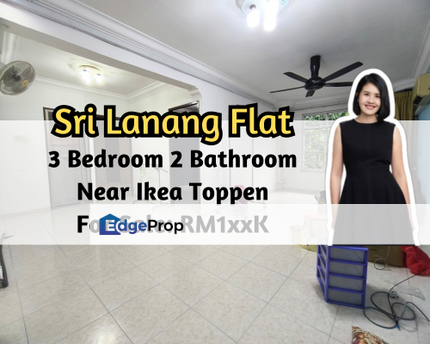 Sri Lanang Flat (Rumah Pangsa Sri Lanang), Johor Bahru, Johor, Low Cost Flat, 3 Bed 2 Bath, Near Ikea Toppen, Johor, Johor Bahru