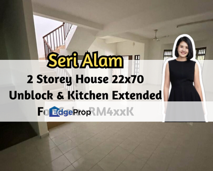 Bandar Seri Alam, Masai, Johor, 2 Storey House, Unblock View, Kitchen Extended, Renovated, Johor, Masai