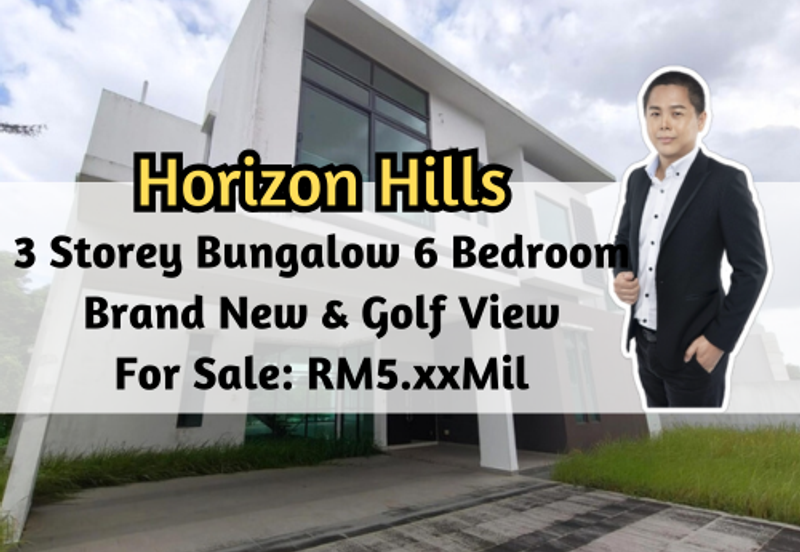 Horizon Hills, Horizon Hills, Johor, 3 Storey Bungalow, Brand New, Golf View, 6 Bedroom