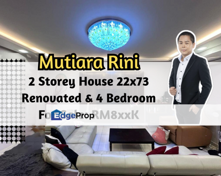 Rini Heights, Skudai, Johor, 2 Storey House 22x73, Renovated, 4 Bedroom 4 Bathroom, Johor, Skudai