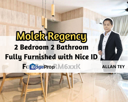 Molek Regency, Johor Bahru, Johor, Fully Furnished with Nice ID, Good Location, 2 Bedroom, Johor, Johor Bahru