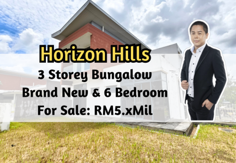 Horizon Hills, Horizon Hills, Johor, 3 Storey Bungalow, Brand New Unit, Garden View, 6 Bed