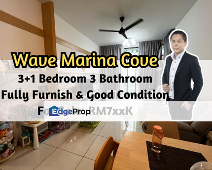 Wave @ Marina Cove, Johor Bahru, Johor, Fully Furnished with Good Condition, Gated Guarded, Johor, Johor Bahru