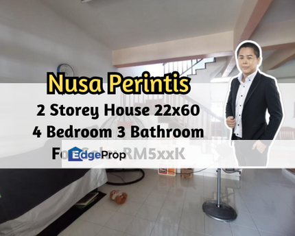 Taman Nusa Perintis 1, Gelang Patah, Johor, 2 Storey House 22x60, 4 Bedroom 3 Bathroom, Tenanted, Johor, Gelang Patah