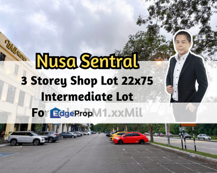 Taman Nusa Sentral, Nusajaya, Johor, 3 Storey Shop Lot 22x75, Intermediate Lot, Tenanted, Johor, 