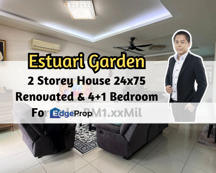 Estuari Gardens @ Puteri Harbour, Iskandar Puteri (Nusajaya), Johor, 2 Storey Superlink 24x75, Fully Renovated, 4 plus 1, Johor, Nusajaya