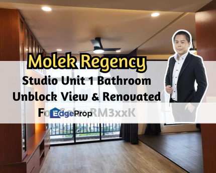 Molek Regency, Johor Bahru, Johor, Studio Unit, Renovated, Unblock View, Good Location, Johor, Johor Bahru