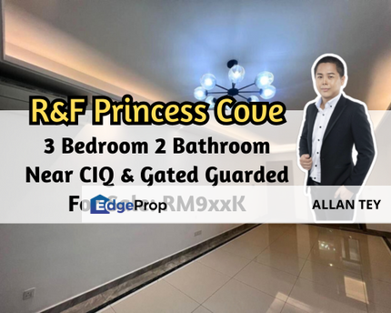 R&F Princess Cove, Johor Bahru, Johor, Near CIQ, Gated Guarded, 3 Bedroom 2 Bathroom, Johor, Johor Bahru