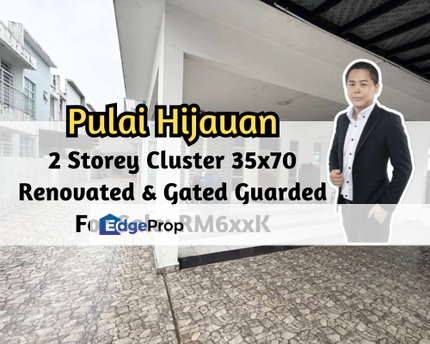 Taman Pulai Hijauan, Kankar Pulai, Johor, 2 Storey Cluster 35x70, Renovated, Gated Guarded, 4 Bedroom, Johor, Kangkar Pulai