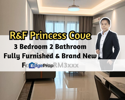 R&F Princess Cove - Seine Region, Johor Bahru, Johor, Brand New Unit, Fully Furnished, 3 Bedroom, Seaview, Johor, Johor Bahru