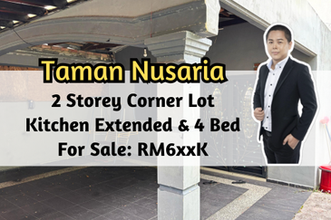 Taman Nusaria, Gelang Patah, 2 Storey Corner Lot, Kitchen Extended, 4 Bedroom
