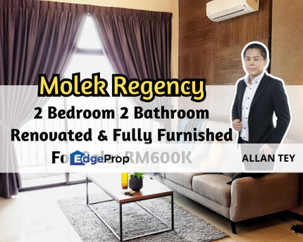 Molek Regency, Johor Bahru, Johor, 2 Bedroom, Renovated Unit, Fully Furnished, 2 Car Park, Johor, Johor Bahru