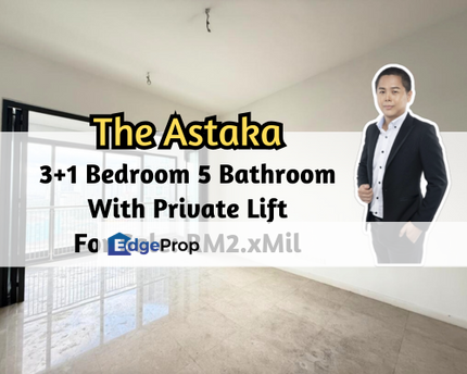 The Astaka @ 1 Bukit Senyum, Johor Bahru, Johor, With Private Lift, 3 plus 1 Bedroom 5 Bathroom, Low Floor, Johor, Johor Bahru