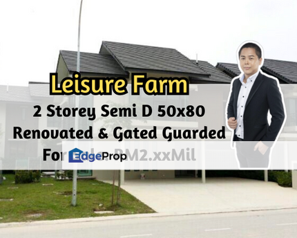 Leisure Farm, Gelang Patah, Johor, 2 Storey Semi D 50x80, Fully Renovated, Gated Guarded, Johor, Gelang Patah