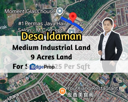 Taman Desa Idaman, Senai, Johor, Zoning Medium Industrial Land, 9 Acres Land, Johor, Senai