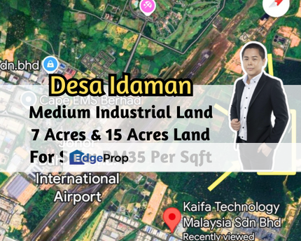 Taman Desa Idaman, Senai, Johor, Zoning Medium Industrial Land, 7 & 15 Acres Land, Johor, Senai