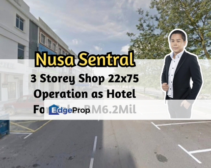 Taman Nusa Sentral, Nusajaya, Johor, 3 Storey Shop Lot, Budget Hotel Unit, Operation as Hotel, 22x75, Johor, 