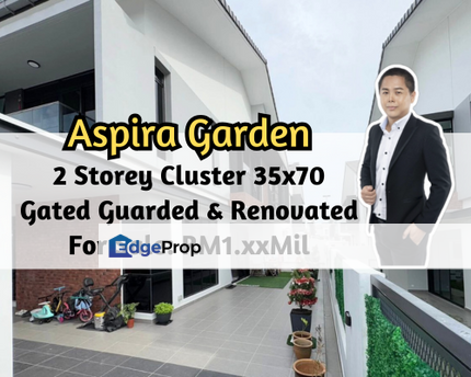 Aspira Garden, Gelang Patah, Johor, 2 Storey Cluster 35x70, Fully Renovated, Gated Guarded, Johor, Gelang Patah