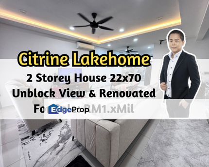 Sunway Citrine Lakehomes, Iskandar Puteri, Johor, 2 Storey House 22x70, Renovated, Unblock View, Johor, 