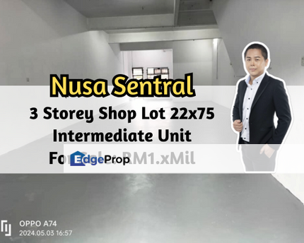 Taman Nusa Sentral, Nusajaya, Johor, 3 Storey Shop Lot 22x75, Intermediate Unit, Johor, 