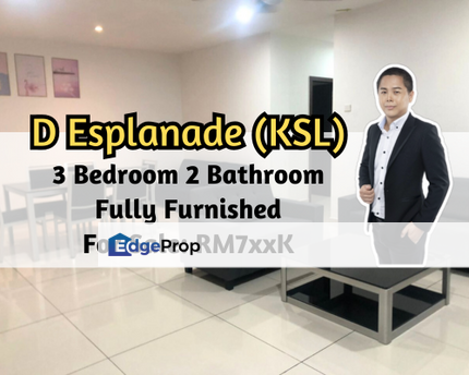 D'Esplanade Residence, Johor Bahru, Johor, Fully Furnished, 3 Bedroom, 2 Car Park, High Floor, Johor, Johor Bahru