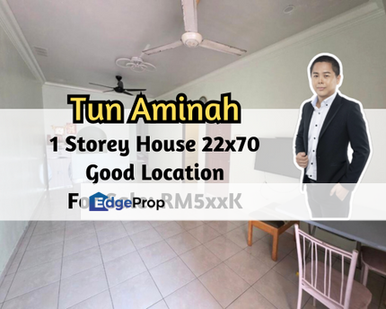 Taman Tun Aminah, Skudai, Johor, 1 Storey House 22x70, Good Location, 3 Bedroom 1 Bathroom, Johor, Skudai