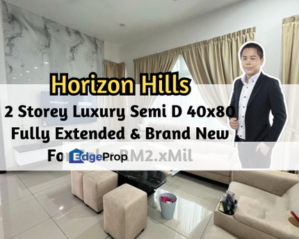 The Cove @ Horizon Hills, Iskandar Puteri (Nusajaya), Johor, 2 Storey Semi D 40x80, Fully Extended, Good Condition, Johor, Nusajaya