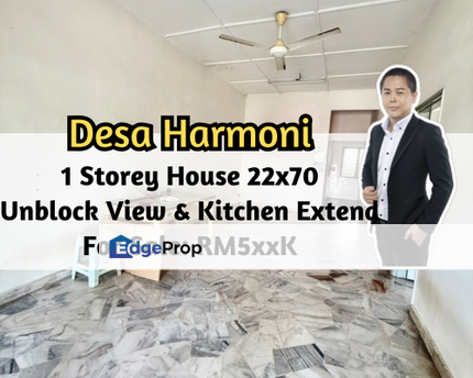 Taman Desa Harmoni, Masai, Johor, 1 Storey House 22x70, Unblock View, Kitchen Extended, Johor, Masai