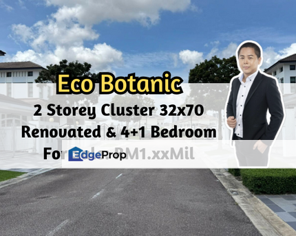 Eco Botanic, Iskandar Puteri (Nusajaya), Johor, 2 Storey Cluster 32x70, Renovated, 4 plus 1 Bedroom, Johor, Nusajaya
