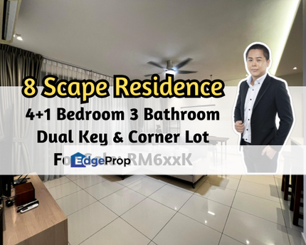 8scape Residences @ Sutera, Johor Bahru, Johor, Dual Key, Fully Furnished, Corner Lot, 4 plus 1 Bedroom, Johor, Johor Bahru