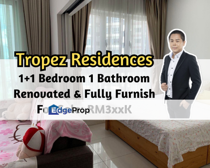 Tropez Residences @ Danga Bay, Johor Bahru, Johor, Renovated, Fully Furnished, Corner, 1 plus 1 Bed, Johor, Johor Bahru