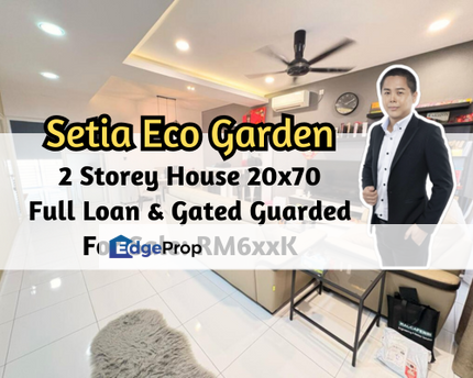 Setia Eco Gardens, Gelang Patah, Johor, 2 Storey House 20x70, Full Loan, Gated Guarded, Johor, Gelang Patah