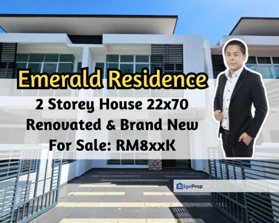 Emerald Residenz @ Bandar Seri Alam, Masai, Johor, 2 Storey House 22x70, Renovated Kitchen Unit, Gated Guarded, Johor, Masai