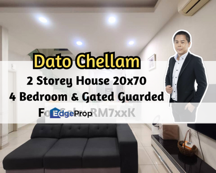Taman Dato Chellam, Ulu Tiram, Johor, 2 Storey House 20x70, Gated Guarded, 4 Bedroom, Johor, Ulu Tiram